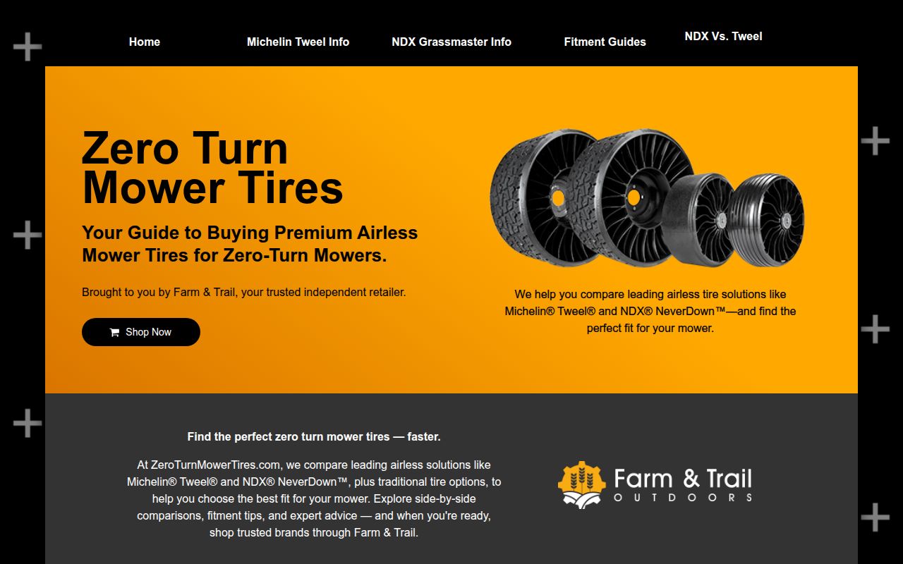 Zero Turn Mower Tires FlatFree & Airless Options Farm & Trail